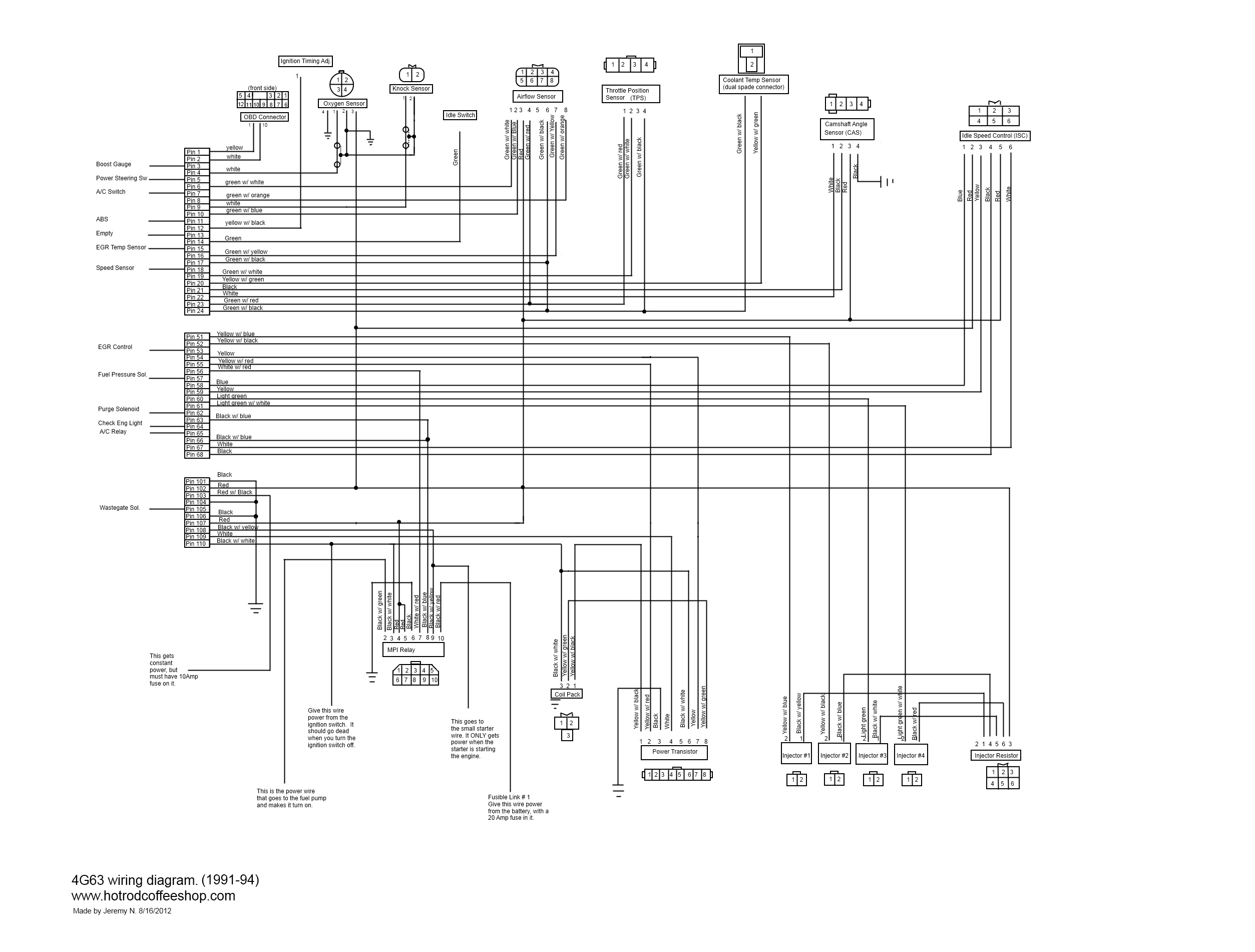 4g63 Wiring Diagrams    Schematics For Engine Swaps