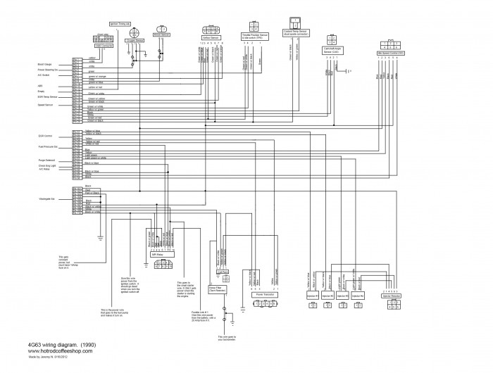 1990 DSM 4G63 wiring diagram