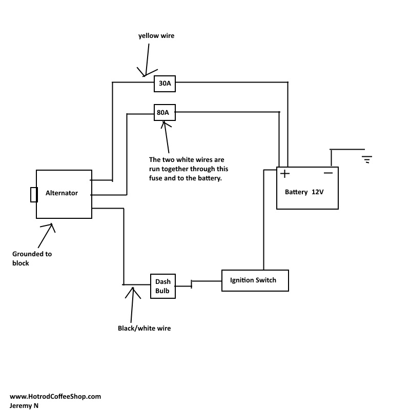 Alternator wiring Question - www.HotrodCoffeeshop.com